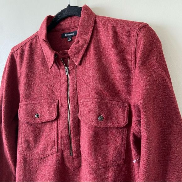 madewell Flannel Zip-Front Popover Shirt - Picture 6 of 12